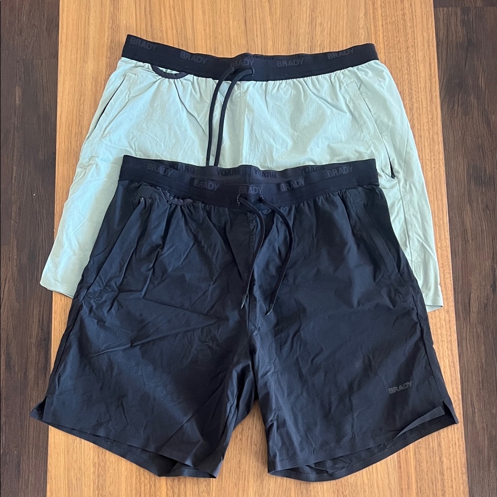 BRADY Black Athletic Shorts with Subtle Logo